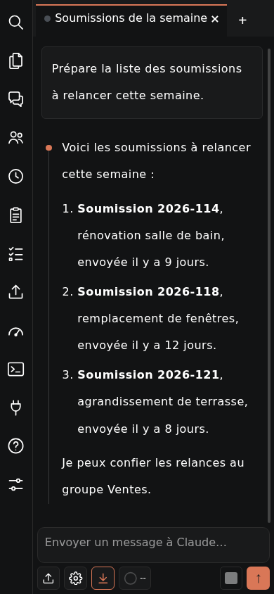 Une conversation sur téléphone